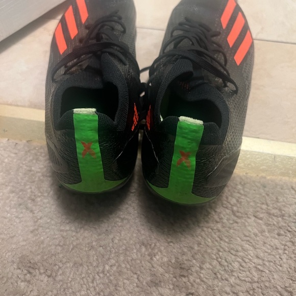 Adidas X Speedflow.3 FG Soccer Cleats – Black/Orange/Green – Size 8 - Picture 2 of 5